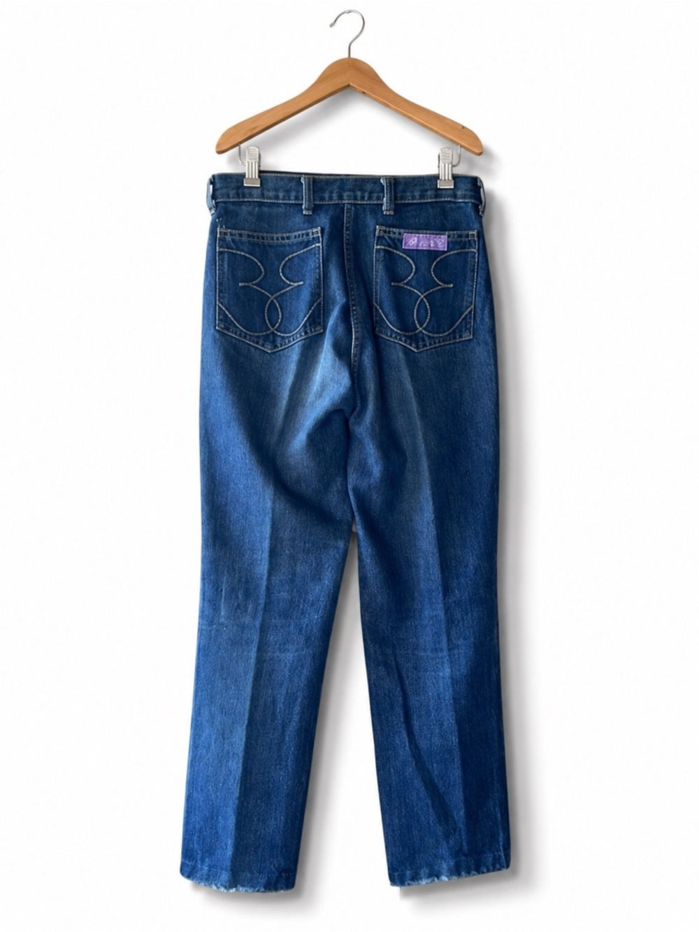 FANCY ASS Vintage Jeans High Rise Straight Leg Blue Denim 90s - Picture 4 of 16